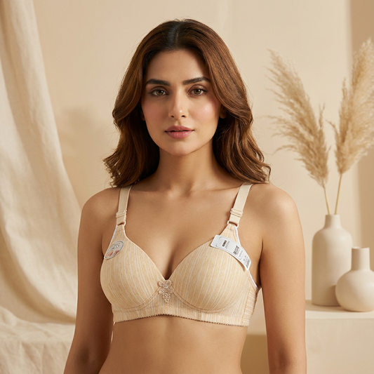 Pack of 2 – Striped Non-Padded Comfort Bras – Only Rs. 1,750
