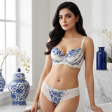Premium Floral Lace Lingerie Set – Ultra Soft, Stretchable & Comfortable (Bra + Panty)