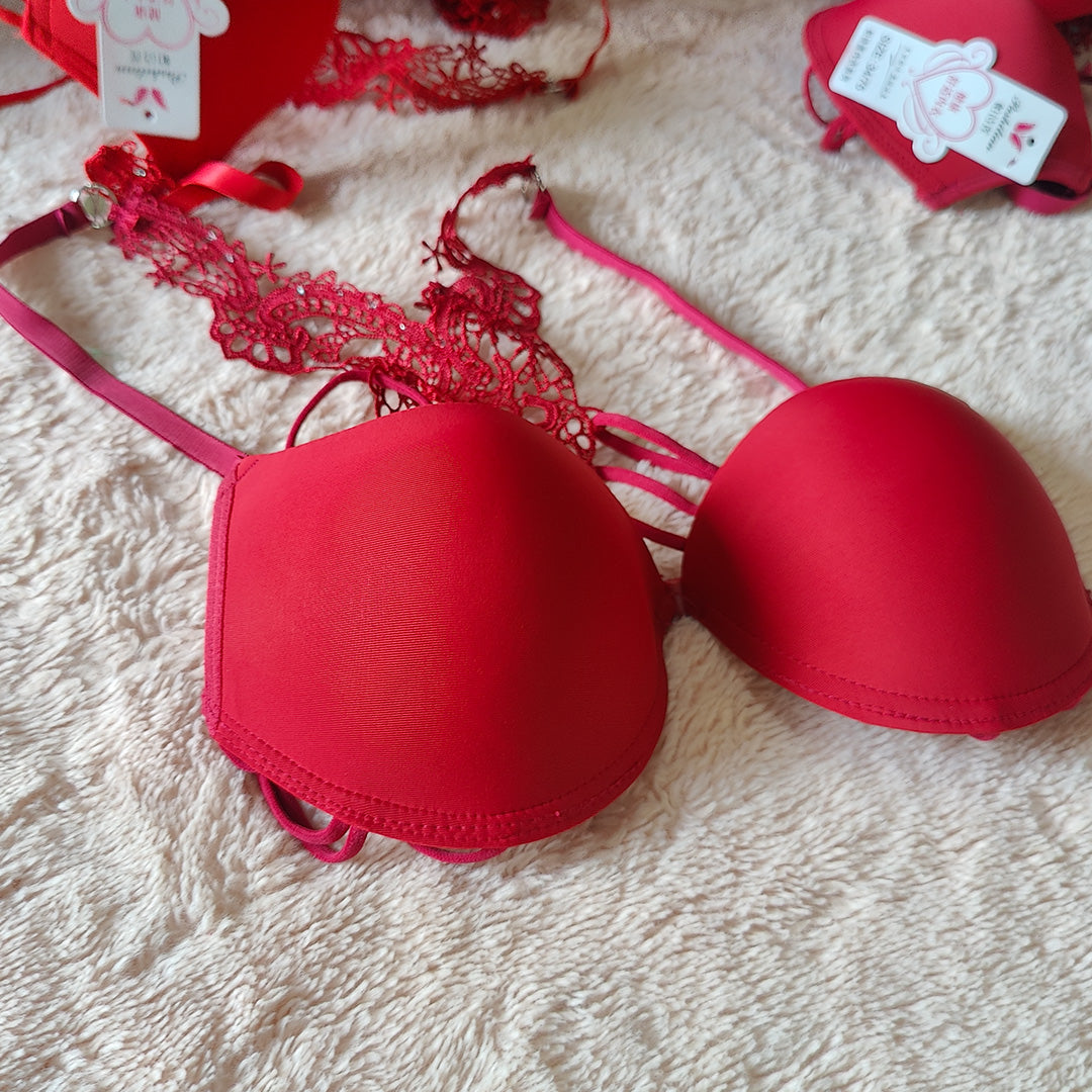 Butterfly Lace Push-Up Bra & Panty Set