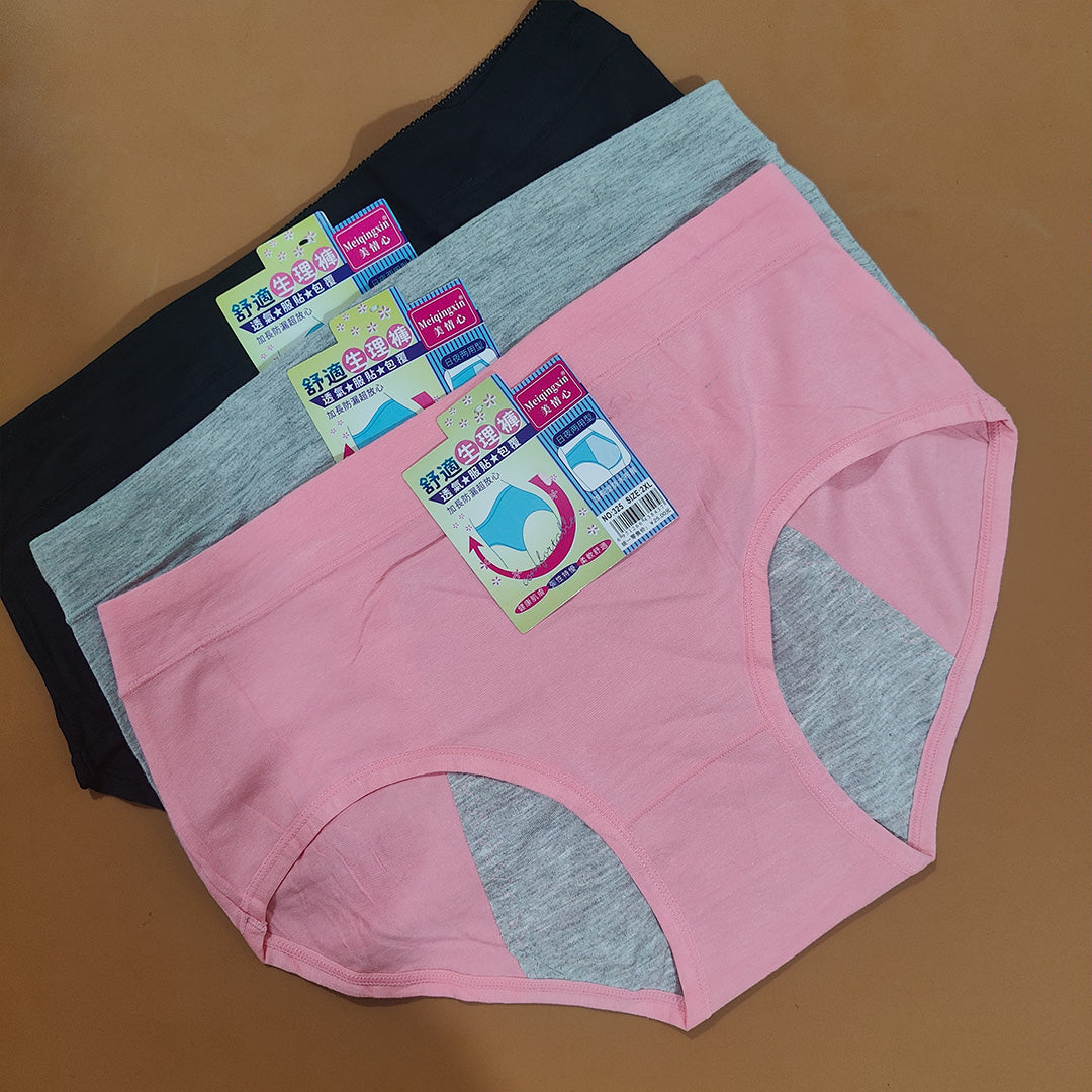 👙 Everyday Comfort Cotton Panty – Pack of 3 (Random Colors)