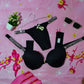 Libaaya Luxe Crystal Strap Lingerie Set – 2-Piece (Bra & Thong)