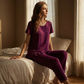 Midnight Muse™ 2-Piece Nightwear Set – Soft Fall, Elegant Lace Hem
