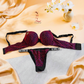 Luxury Sparkle Push-Up Bra & Thong Set