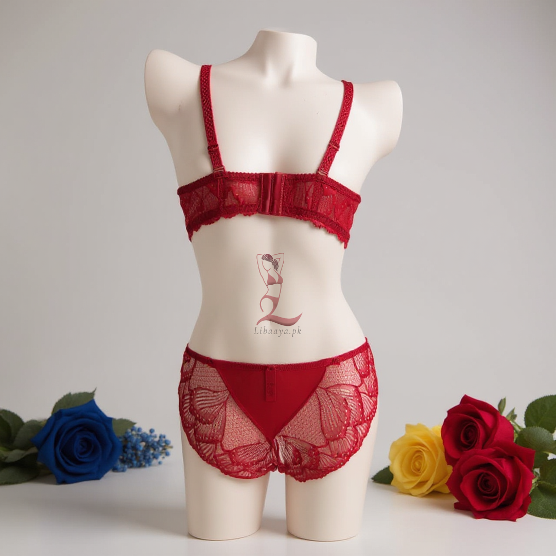 Elegant Lace Support Set – Ultra-Comfort Bra & Panty Combo