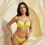 Victoria Secret Style Crystal Strap Bra & Thong Set