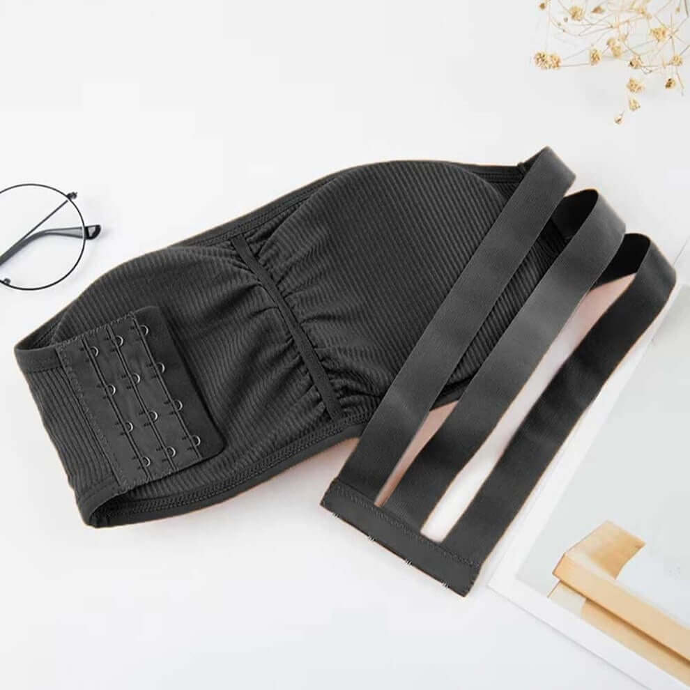 3-Strap Supportive Strapless Bandeau Bra – Free Size | Removable Pads