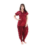 Patiyala 2-Piece Night Suit – Silk Jersey Comfort