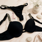 Victoria Secret Style Crystal Strap Bra & Thong Set