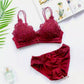Libaaya's™ Double-Strapped Bra & Panty Set – Soft Lace Elegance