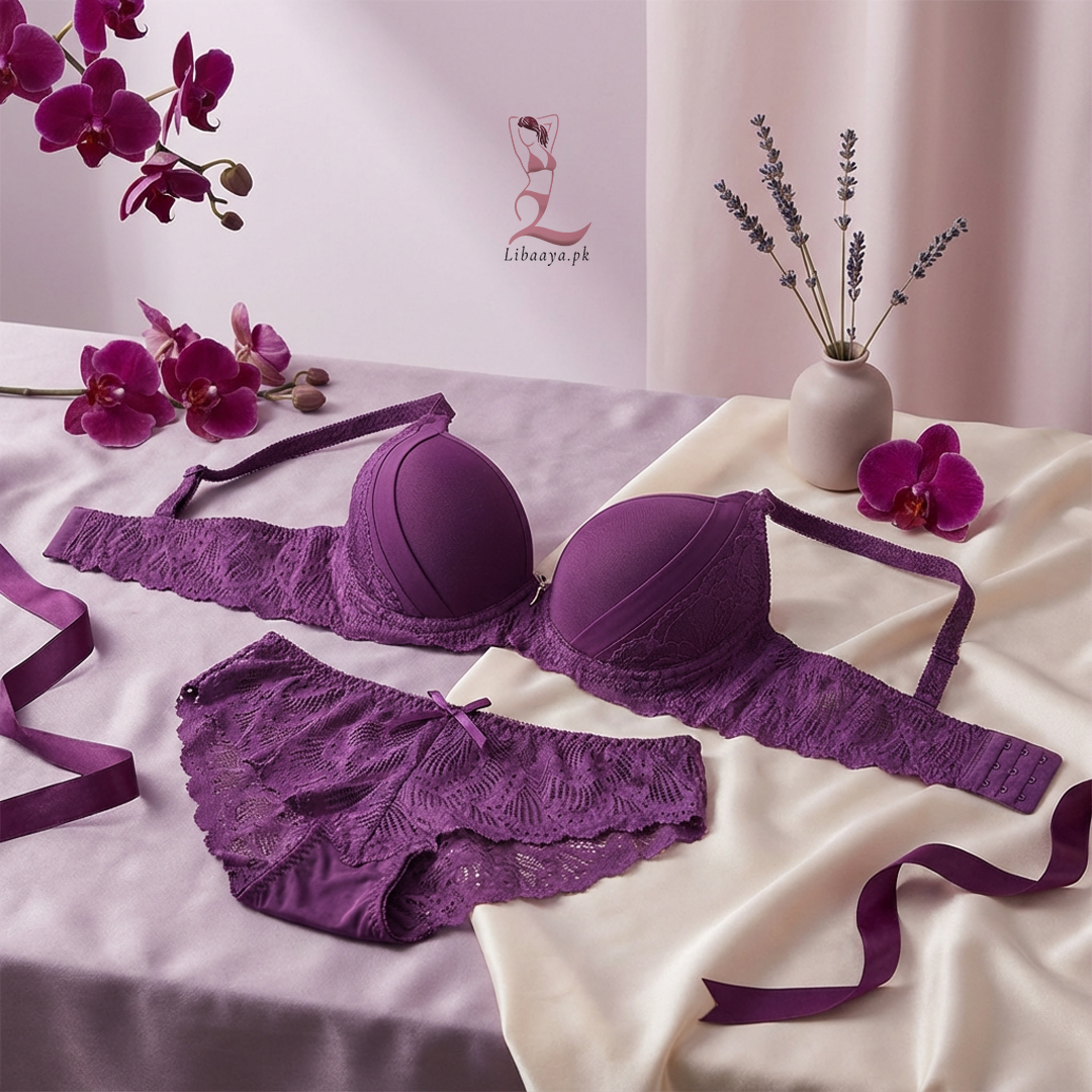 Elegant Lace Support Set – Ultra-Comfort Bra & Panty Combo - Image 2