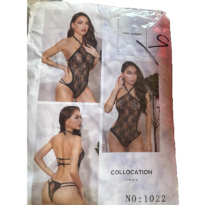Elegant Black Mesh Bodysuit