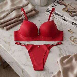 Premium Seamless Push-Up Bra & Thong Set