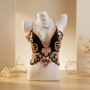 Libaaya Luxe Embroidered Lace Bralette – Premium Fashion Crop