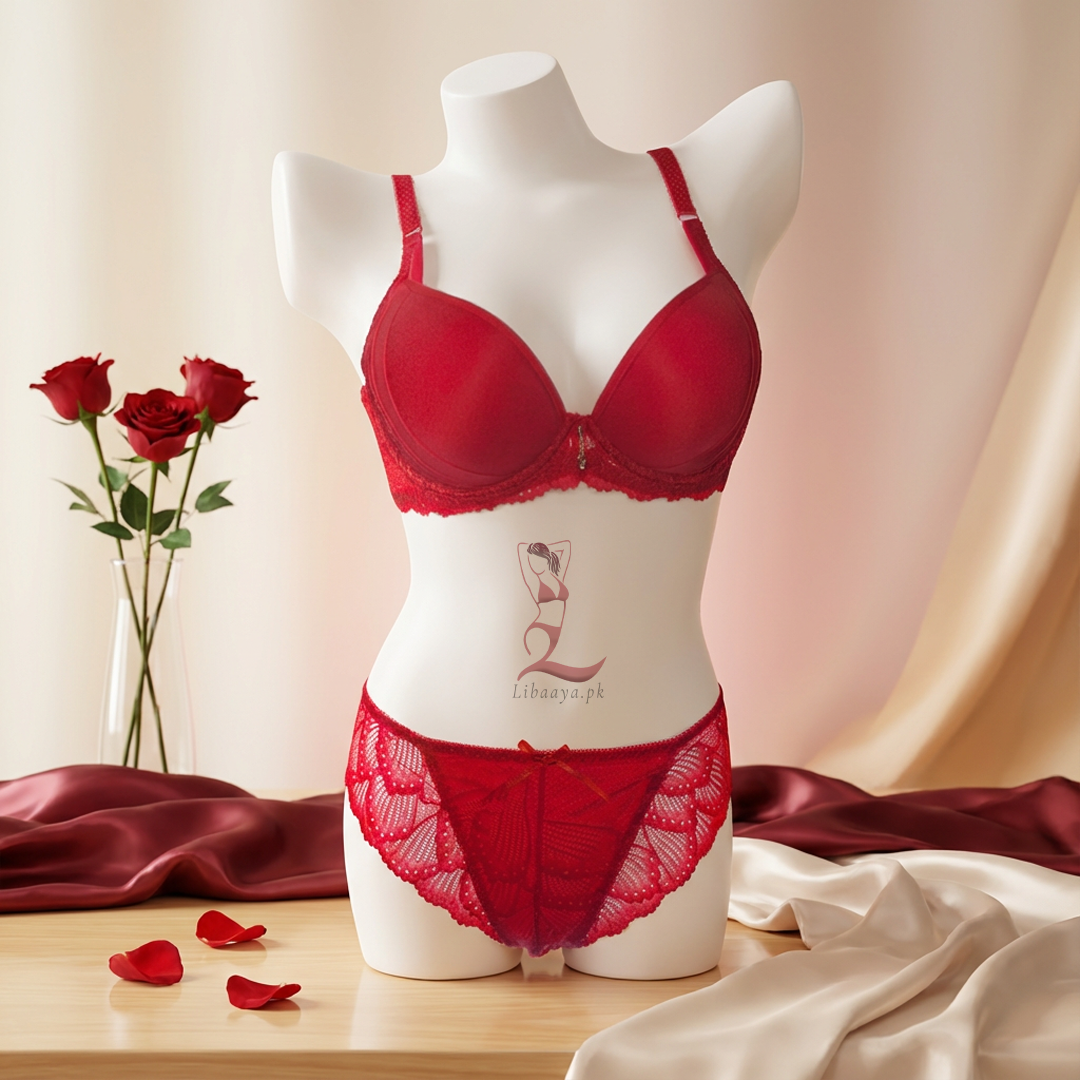 Elegant Lace Support Set – Ultra-Comfort Bra & Panty Combo - Image 8